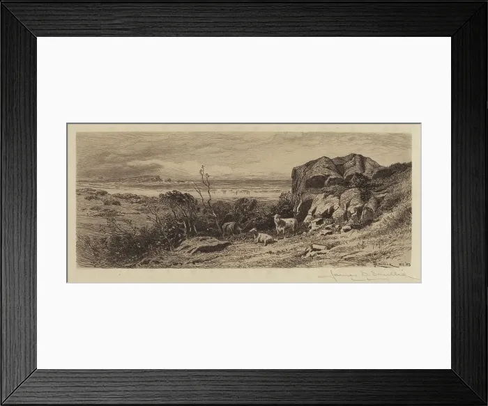 Framed Print : A Bit on Marblehead Neck, 1883. Creator: James David Smillie Framed Print : A Bit on Marblehead Neck, 1883. Creator: James David Smillie