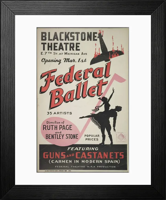 Framed Print : Federal Ballet, Chicago, 1939. Creator: Unknown Framed Print : Federal Ballet, Chicago, 1939. Creator: Unknown