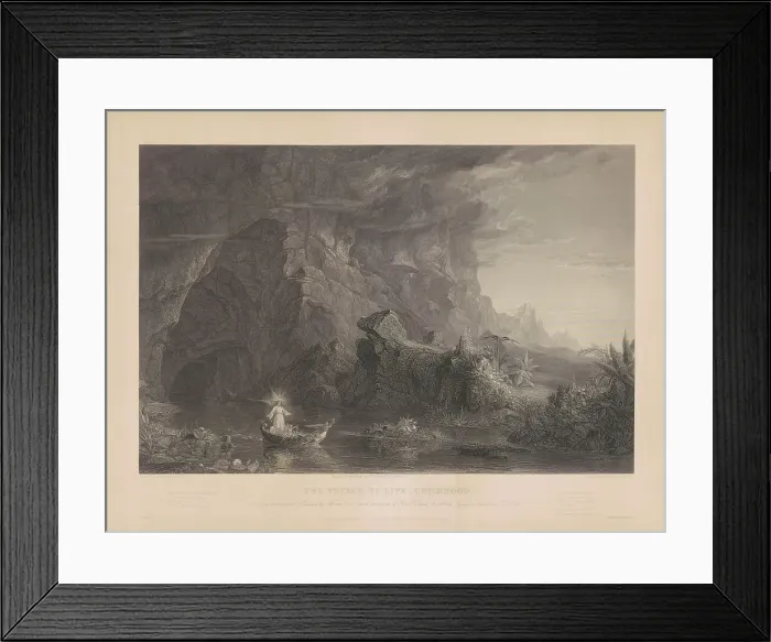 Framed Print : The Voyage of Life: Childhood, c. 1855. Creator: James Smillie Framed Print : The Voyage of Life: Childhood, c. 1855. Creator: James Smillie