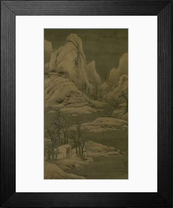 Framed Print : Snowy landscape, between 1368 and 1644. Creator: Unknown Framed Print : Snowy landscape, between 1368 and 1644. Creator: Unknown