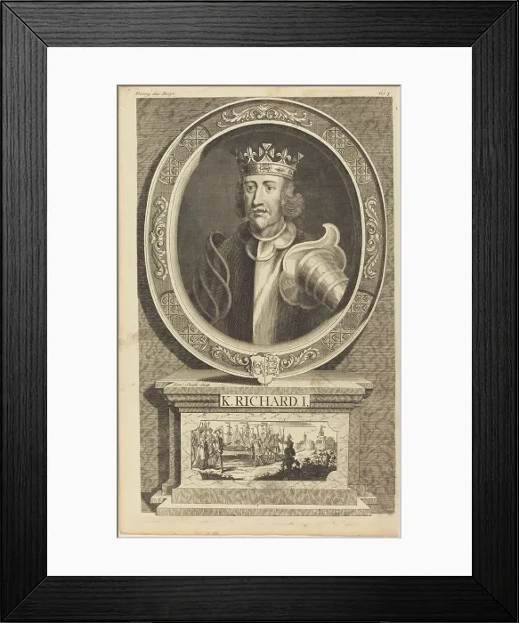 Framed Print : King Richard I. Creator: James Smith Framed Print : King Richard I. Creator: James Smith