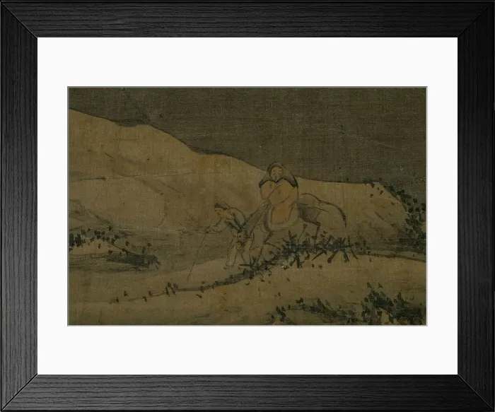 Framed Print : Snowy landscape, between 1368 and 1644. Creator: Unknown