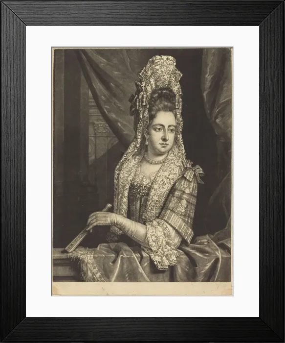 Framed Print : Queen Mary, 1690. Creator: John Smith Framed Print : Queen Mary, 1690. Creator: John Smith