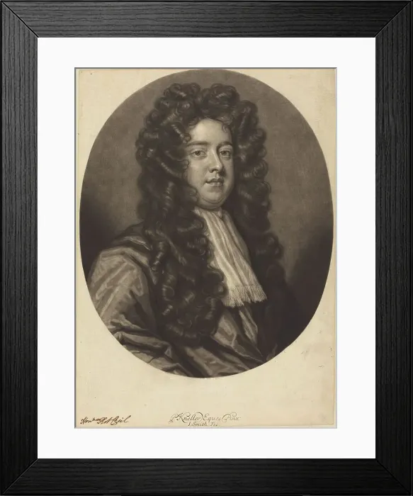 Framed Print : Robert Cecil, 1697. Creator: John Smith Framed Print : Robert Cecil, 1697. Creator: John Smith