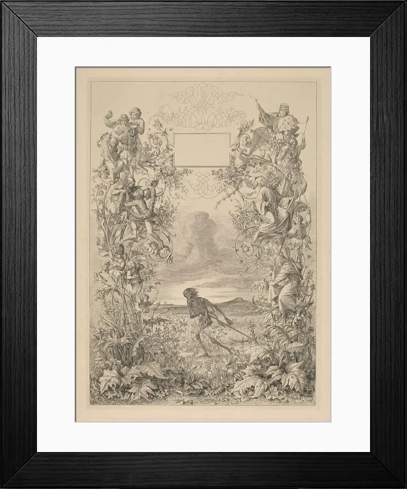 Framed Print : Heute Roth, Morgen Tod (Today Red, Tomorrow Dead), 1839. Creator: Eugen Napoleon Neureuther Framed Print : Heute Roth, Morgen Tod (Today Red, Tomorrow Dead), 1839. Creator: Eugen Napoleon Neureuther