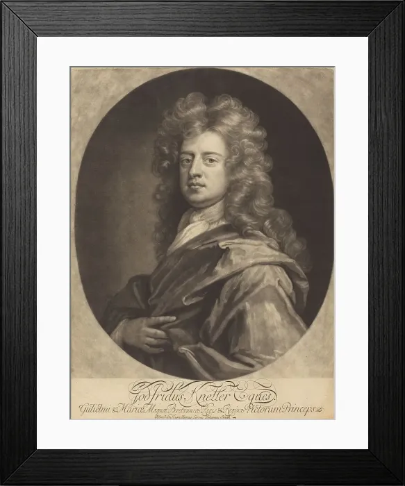 Framed Print : Godfrey Kneller, 1694. Creator: John Smith Framed Print : Godfrey Kneller, 1694. Creator: John Smith