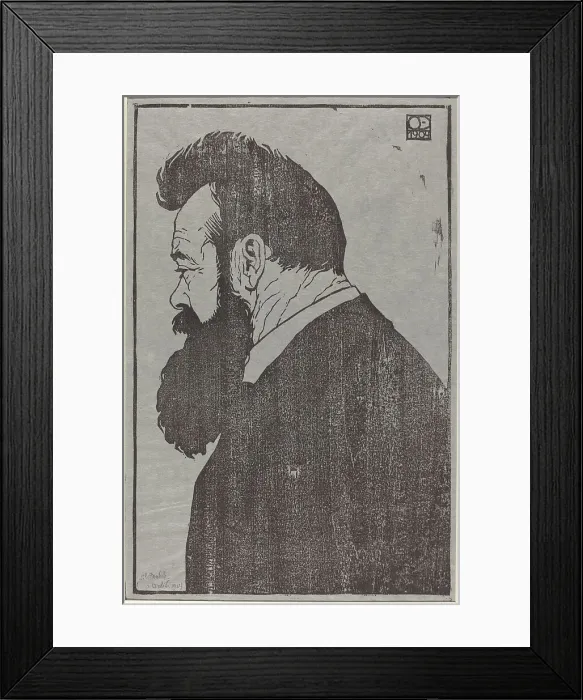 Framed Print : Ferdinand Hodler, 1904. Creator: Emil Orlik Framed Print : Ferdinand Hodler, 1904. Creator: Emil Orlik