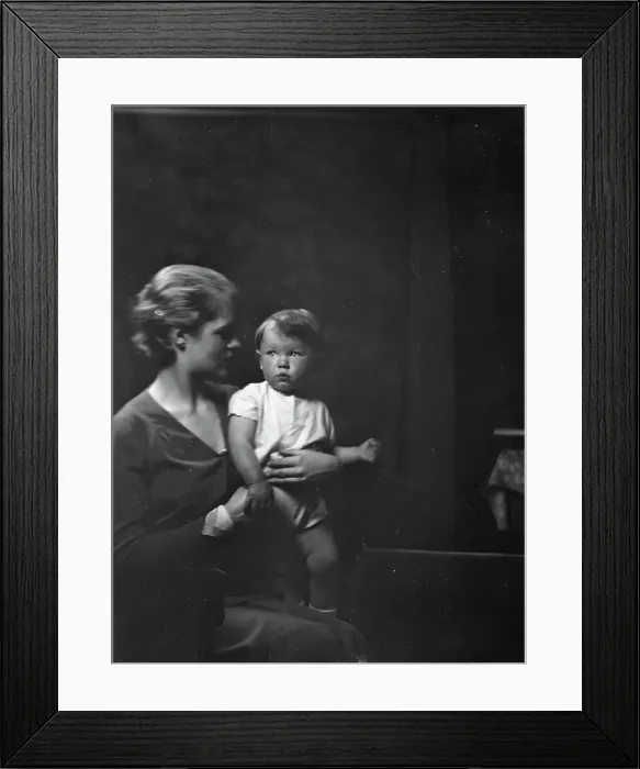 Framed Print : Gaston, William, Mrs. and baby, portrait photograph, 1930 May 2. Creator: Arnold Genthe Framed Print : Gaston, William, Mrs. and baby, portrait photograph, 1930 May 2. Creator: Arnold Genthe