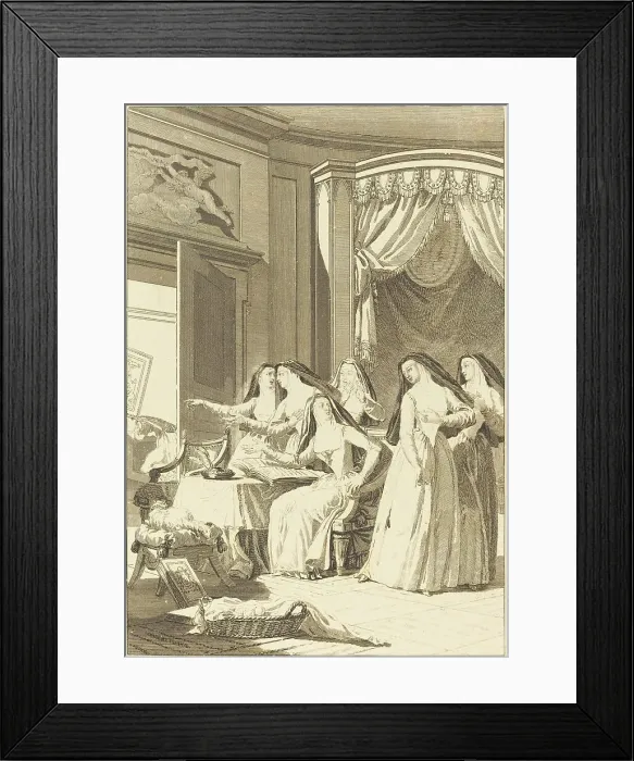 Framed Print : Soeur Jeanne. Creator: Charles Emmanuel Patas Framed Print : Soeur Jeanne. Creator: Charles Emmanuel Patas