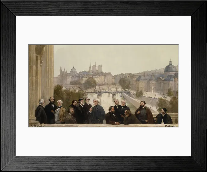 Framed Print : The Panorama of the Century...1889. Creators: Henri Gervex, Alfred Stevens Framed Print : The Panorama of the Century...1889. Creators: Henri Gervex, Alfred Stevens