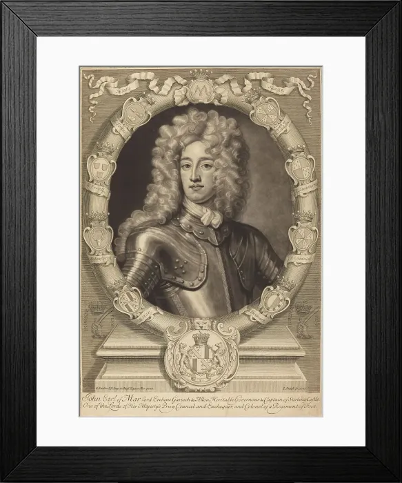 Framed Print : John, Earl of Mar, Lord Erskine, 1703. Creator: John Smith Framed Print : John, Earl of Mar, Lord Erskine, 1703. Creator: John Smith