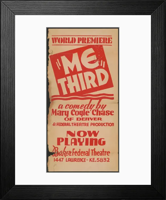 Framed Print : Me Third, Denver, 1936. Creator: Unknown Framed Print : Me Third, Denver, 1936. Creator: Unknown