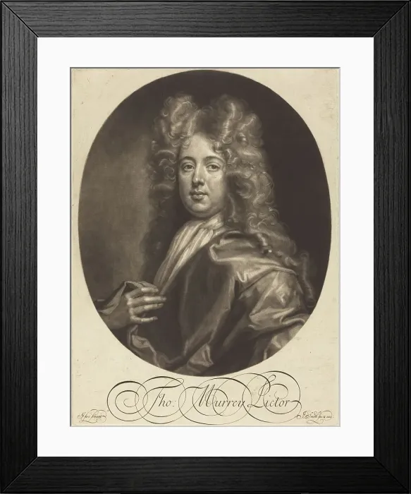 Framed Print : Thomas Murray, 1696. Creator: John Smith Framed Print : Thomas Murray, 1696. Creator: John Smith