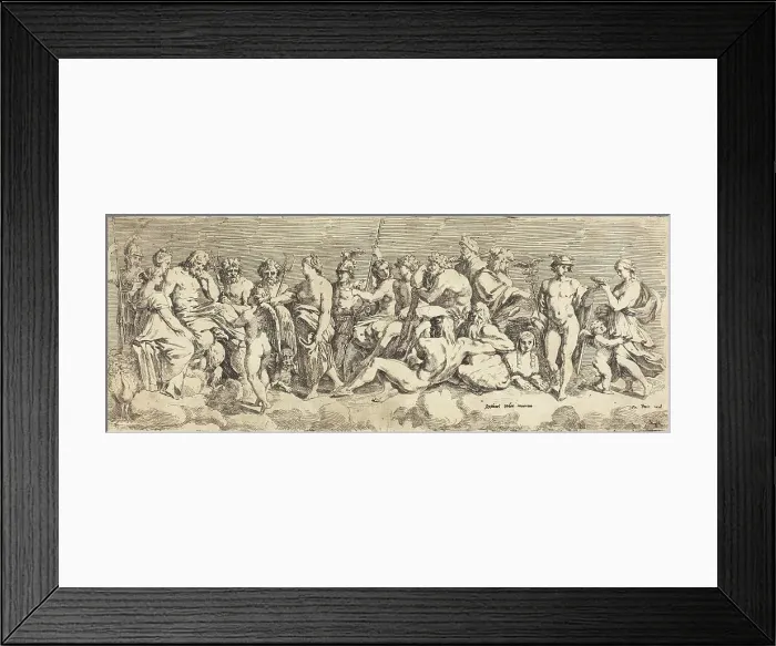 Framed Print : The Admission of Psyche to Olympia, c. 1635. Creator: François Perrier Framed Print : The Admission of Psyche to Olympia, c. 1635. Creator: François Perrier