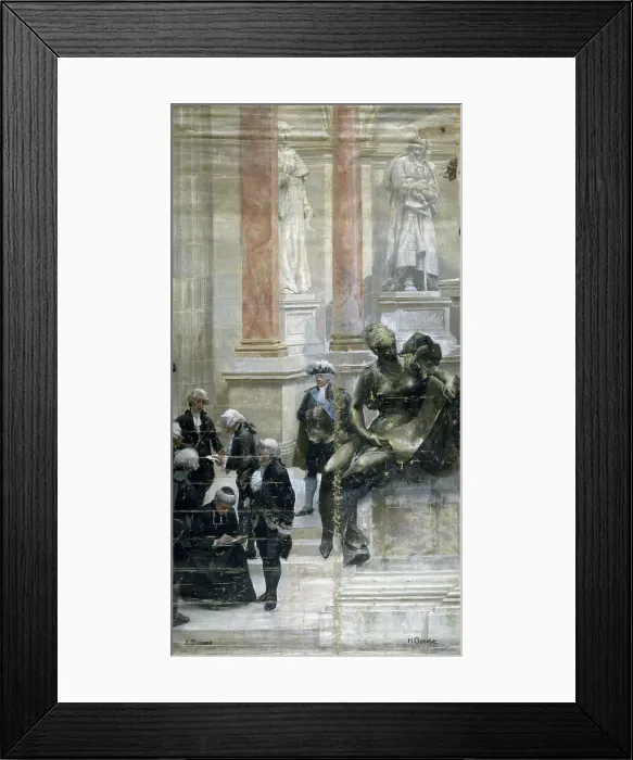 Framed Print : The Panorama of the Century, 1889. Creators: Henri Gervex, Alfred Stevens Framed Print : The Panorama of the Century, 1889. Creators: Henri Gervex, Alfred Stevens