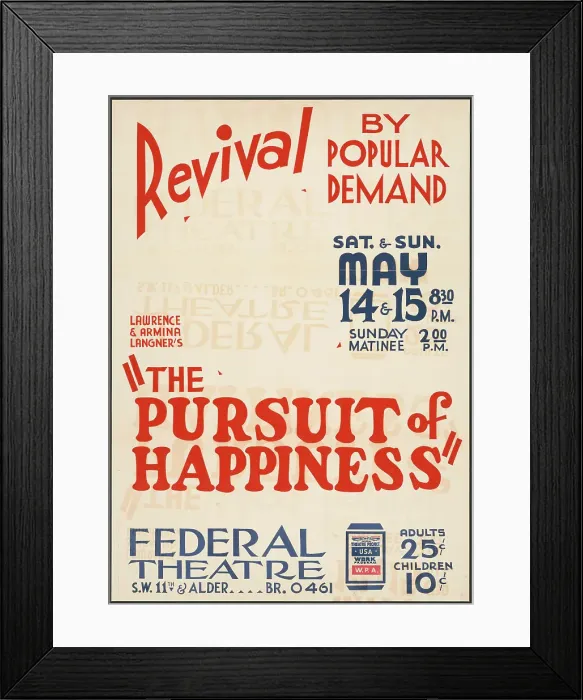 Framed Print : The Pursuit of Happiness, Denver, 1937. Creator: Unknown Framed Print : The Pursuit of Happiness, Denver, 1937. Creator: Unknown