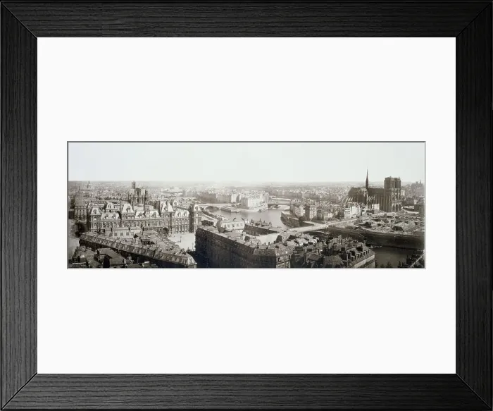 Framed Print : Panorama taken from Tour Saint-Jacques towards Ile de la Cité, 1st and 4th arrondissements... 1867. Creator: Unknown Framed Print : Panorama taken from Tour Saint-Jacques towards Ile de la Cité, 1st and 4th arrondissements... 1867. Creator: Unknown