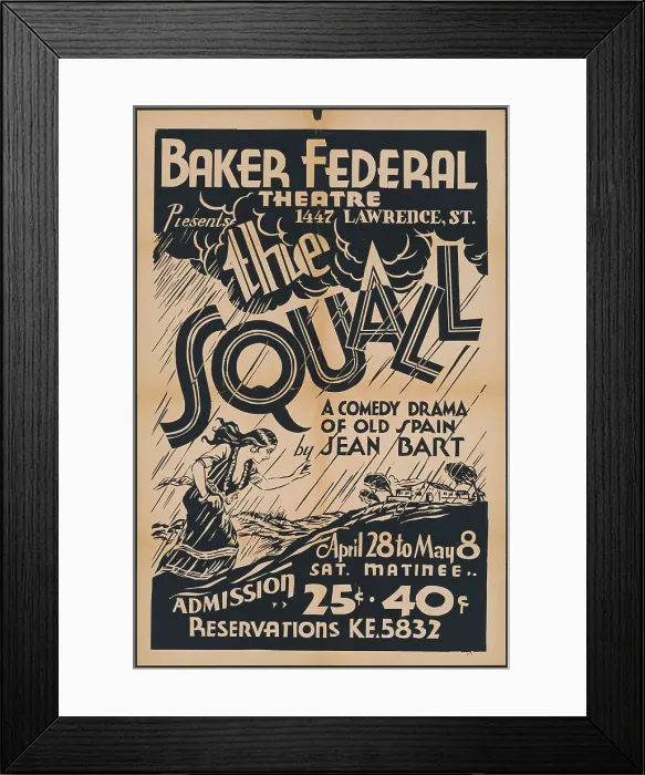Framed Print : The Squall, Denver, 1937. Creator: Unknown Framed Print : The Squall, Denver, 1937. Creator: Unknown