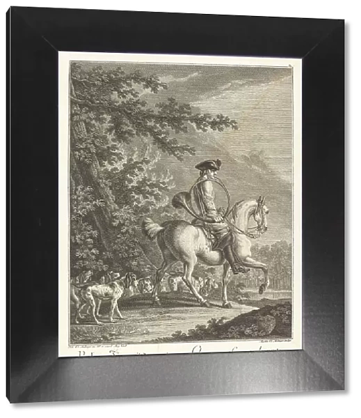 Huntsman with a Pack of Hounds. Creator: Johann Elias Ridinger