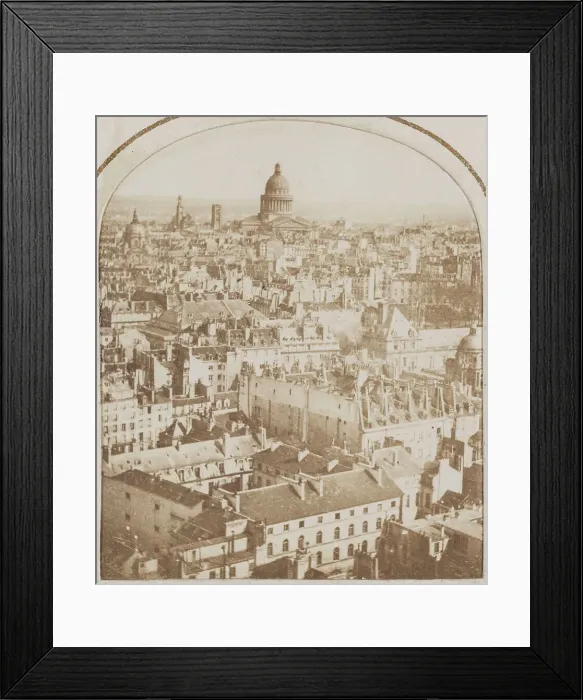 Framed Print : Panorama of Paris taken from the towers of Saint-Sulpice church, 6th arrondissement... c1850-1860. Creator: Unknown Framed Print : Panorama of Paris taken from the towers of Saint-Sulpice church, 6th arrondissement... c1850-1860. Creator: Unknown