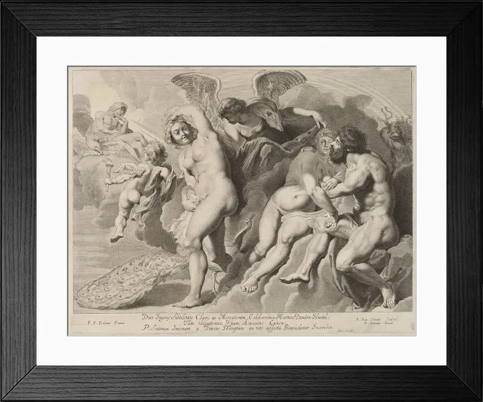 Framed Print : Ixion Deceived by Juno, 17th century. Creator: Pieter van Sompel Framed Print : Ixion Deceived by Juno, 17th century. Creator: Pieter van Sompel