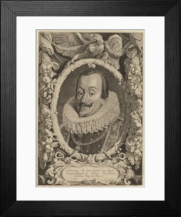 Framed Print : Ferdinand II. Creator: Pieter van Sompel Framed Print : Ferdinand II. Creator: Pieter van Sompel