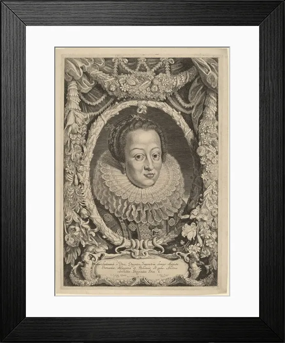 Framed Print : Eleanora, Wife of Ferdinand II, 1640s. Creator: Pieter van Sompel Framed Print : Eleanora, Wife of Ferdinand II, 1640s. Creator: Pieter van Sompel