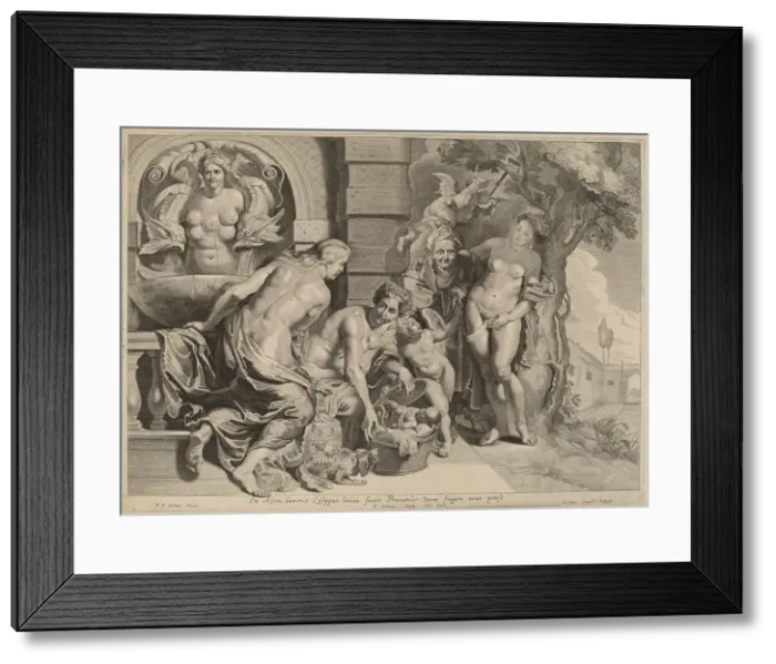 Framed Print : Erichthonius in His Basket. Creator: Pieter van Sompel Framed Print : Erichthonius in His Basket. Creator: Pieter van Sompel