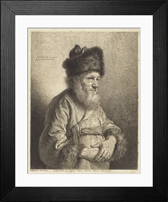 Framed Print : Hirsch Michel, 1762. Creator: Georg Friedrich Schmidt Framed Print : Hirsch Michel, 1762. Creator: Georg Friedrich Schmidt