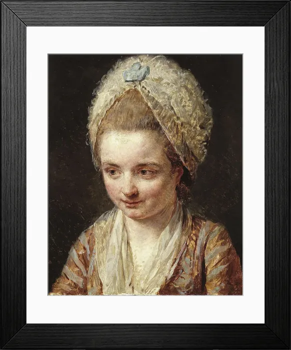 Framed Print : La Coiffe blanche, 1774. Creator: Nicolas Bernard Lepicie Framed Print : La Coiffe blanche, 1774. Creator: Nicolas Bernard Lepicie