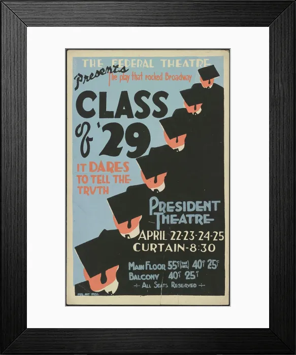 Framed Print : Class of 29, Des Moines, IA, 1937. Creator: Unknown Framed Print : Class of 29, Des Moines, IA, 1937. Creator: Unknown