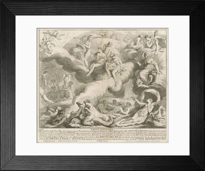 Framed Print : The Prima Macchina for the Chinea of 1743: Venus Genetrix, 1743. Creator: M Sorello Framed Print : The Prima Macchina for the Chinea of 1743: Venus Genetrix, 1743. Creator: M Sorello