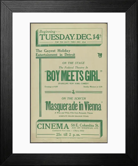 Framed Print : Boy Meets Girl, Detroit, [193-]. Creator: Unknown