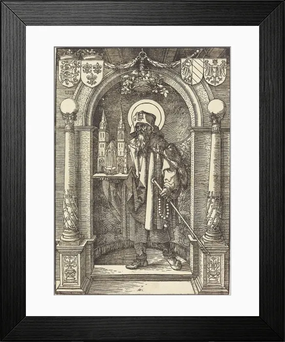 Framed Print : Saint Sebaldus. Creator: Hans Springinklee Framed Print : Saint Sebaldus. Creator: Hans Springinklee