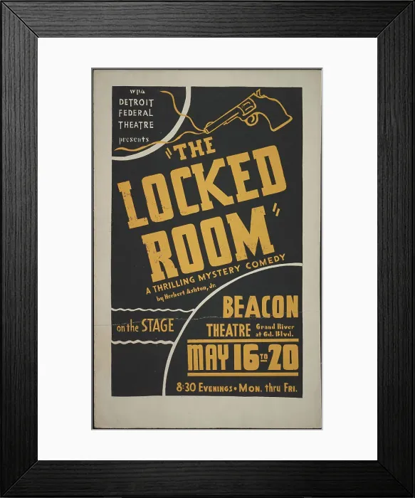 Framed Print : The Locked Room, Detroit, 1938. Creator: Unknown