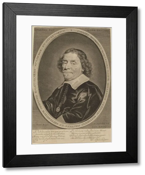 Framed Print : Daniel Heinsius. Creator: Jonas Suyderhoef Framed Print : Daniel Heinsius. Creator: Jonas Suyderhoef