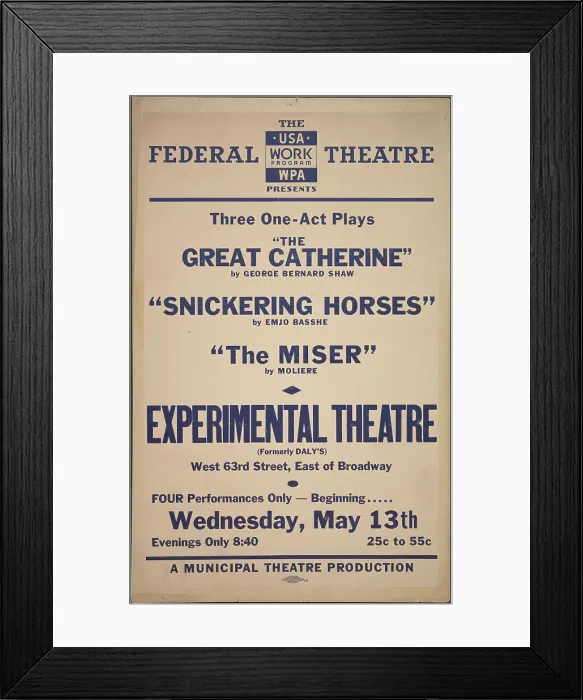 Framed Print : The Great Catherine, New York, 1936. Creator: Unknown Framed Print : The Great Catherine, New York, 1936. Creator: Unknown