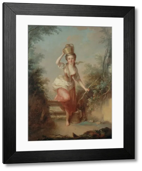 Framed Print : La Laitière, 18th century. Creator: Jean Baptiste Marie Huet Framed Print : La Laitière, 18th century. Creator: Jean Baptiste Marie Huet