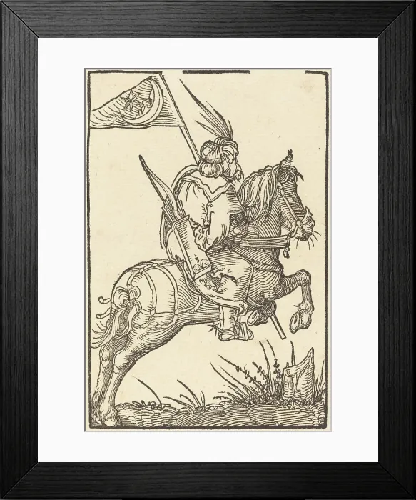Framed Print : A Turkish Horseman. Creator: Hans Springinklee Framed Print : A Turkish Horseman. Creator: Hans Springinklee