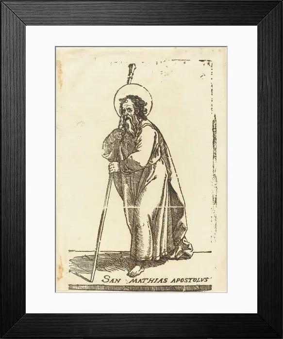 Framed Print : Saint Matthias. Creator: Jacques Stella Framed Print : Saint Matthias. Creator: Jacques Stella