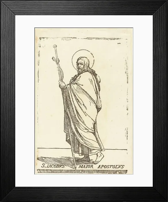 Framed Print : Saint James the Elder. Creator: Jacques Stella Framed Print : Saint James the Elder. Creator: Jacques Stella
