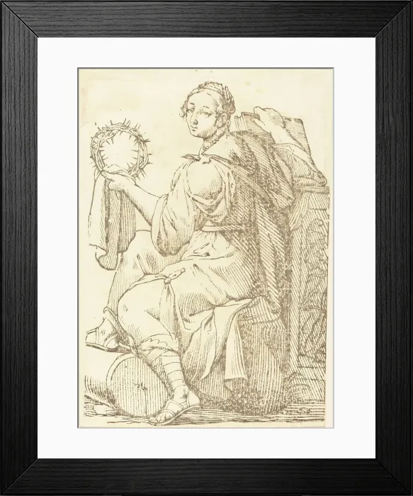 Framed Print : Sibylla Delphica, 1625. Creator: Jacques Stella