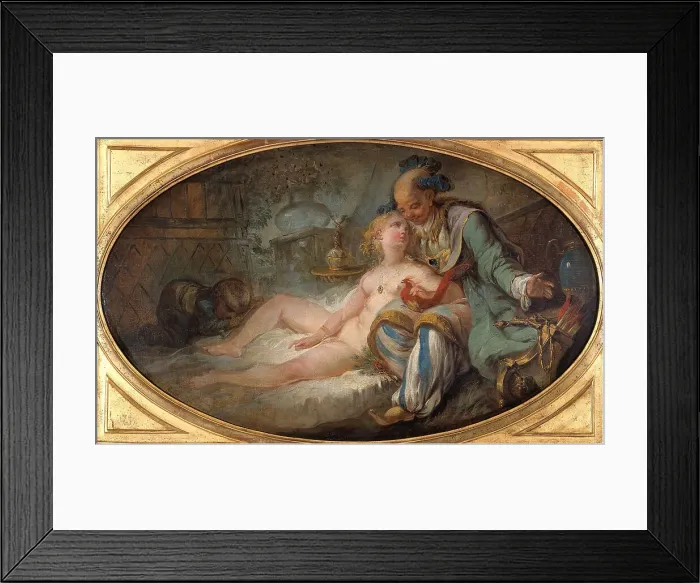Framed Print : La Sultane, 18th century. Creator: Jean Baptiste Le Prince Framed Print : La Sultane, 18th century. Creator: Jean Baptiste Le Prince