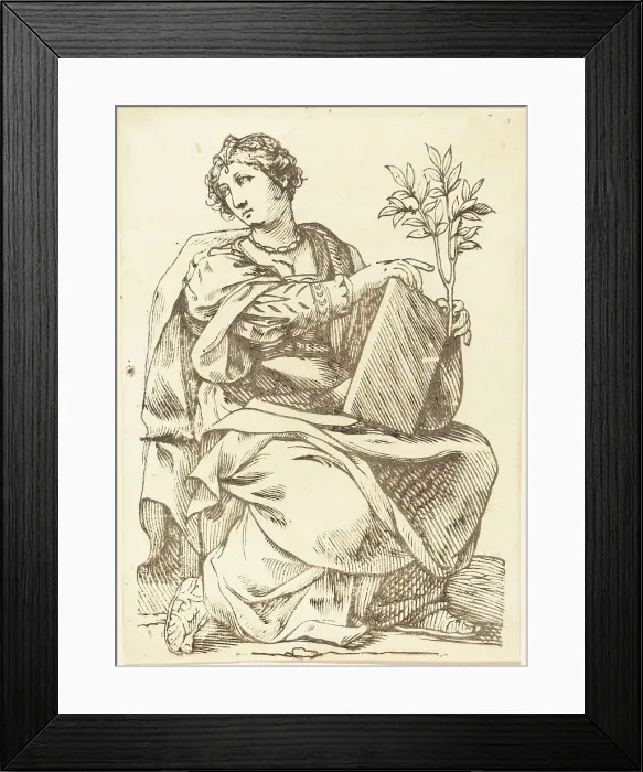 Framed Print : Sibylla Agrippa, 1625. Creator: Jacques Stella Framed Print : Sibylla Agrippa, 1625. Creator: Jacques Stella