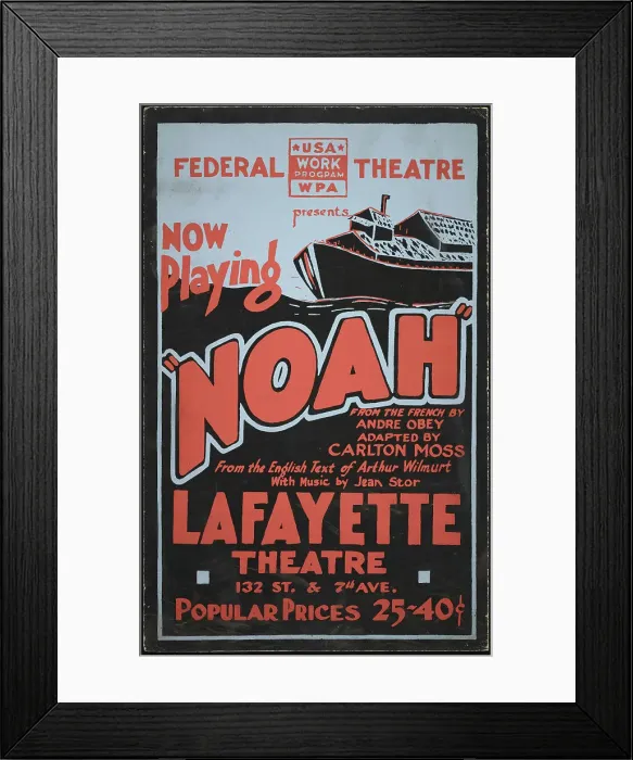 Framed Print : Noah, New York, 1936. Creator: Unknown Framed Print : Noah, New York, 1936. Creator: Unknown