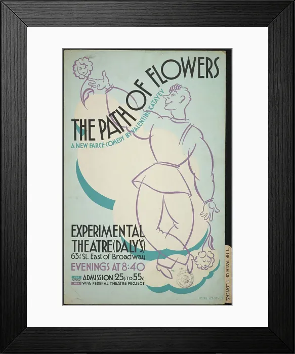 Framed Print : The Path of Flowers, New York, 1936. Creator: Unknown Framed Print : The Path of Flowers, New York, 1936. Creator: Unknown