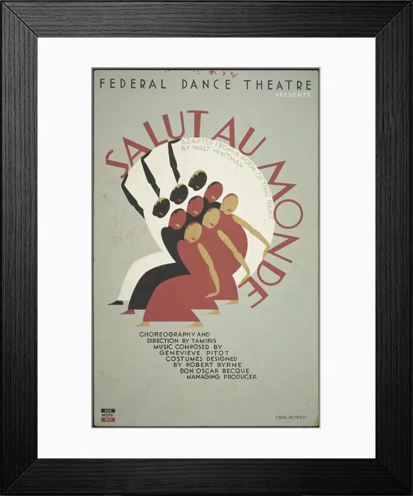 Framed Print : Salut au Monde, New York, 1936. Creator: Unknown Framed Print : Salut au Monde, New York, 1936. Creator: Unknown