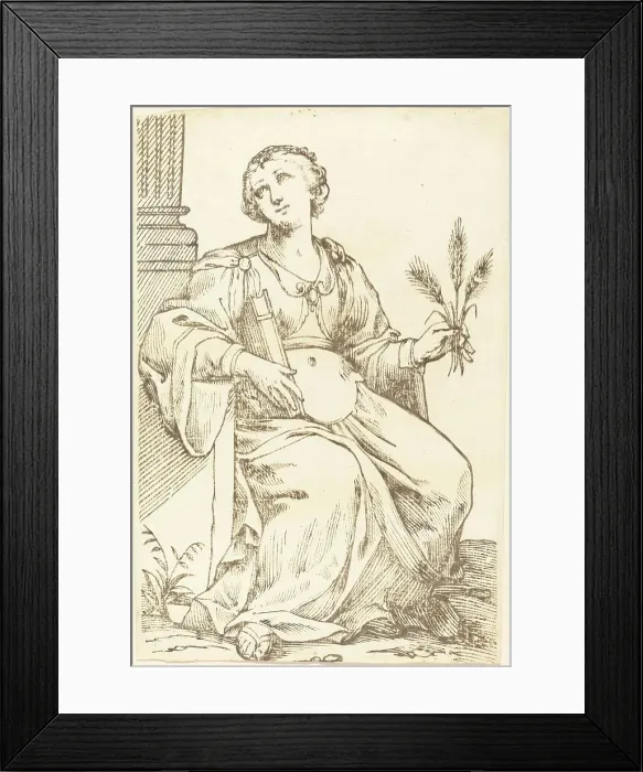 Framed Print : Sibylla Samia, 1625. Creator: Jacques Stella Framed Print : Sibylla Samia, 1625. Creator: Jacques Stella