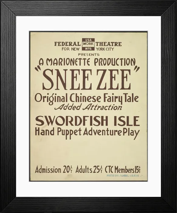 Framed Print : Snee Zee, New York, 1936. Creator: Unknown Framed Print : Snee Zee, New York, 1936. Creator: Unknown