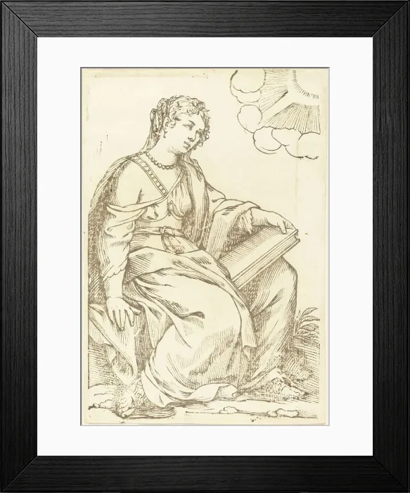 Framed Print : Sibylla Persica, 1625. Creator: Jacques Stella Framed Print : Sibylla Persica, 1625. Creator: Jacques Stella